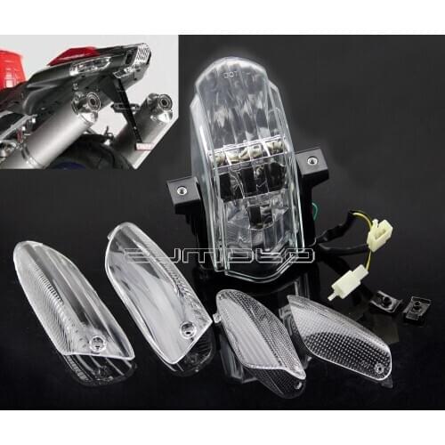 LED Tail Light Custom For Aprilia RSVR RSV1000R 2006-2009 RSVR FACTORY 2006-2010 Stop Brake Lights + 4 Turn Signals Light Lens