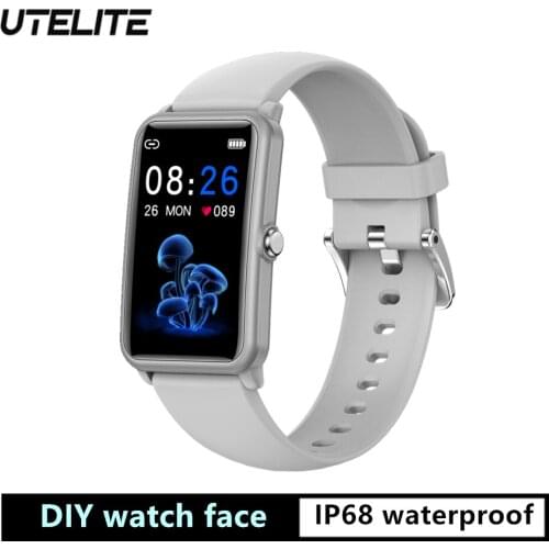 UTELITE H86 Smartwatch 1.57 inch Screen IP68 Waterproof Heart Rate DIY Watch Face Fitness Watches For Men Women For Android ios