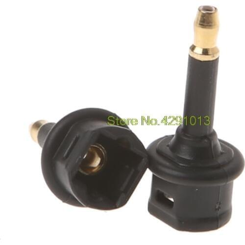 2 Pcs Toslink Female To 3.5mm Male Mini Audio Plug Digital Optical Adapter Converter Drop Shipping Support