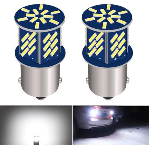 2Pcs P21w Led Super Bright White High Quality 1156 BA15S Car Bulbs 12v Backup Daylight Turn Signal Lamps Canbus Reverse Lights