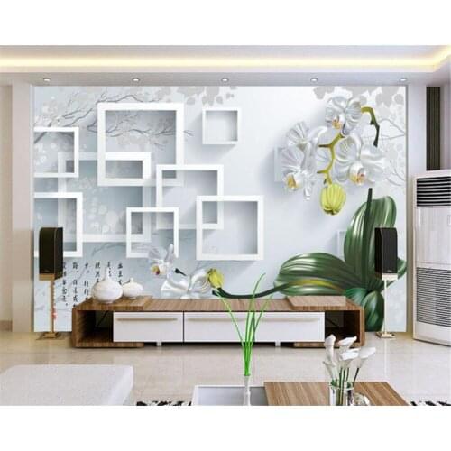 Beibehang Custom Wallpaper Living Room Bedroom Mural 3d Wallpaper Simple Clivia Ornament TV Background Mural papel de parede