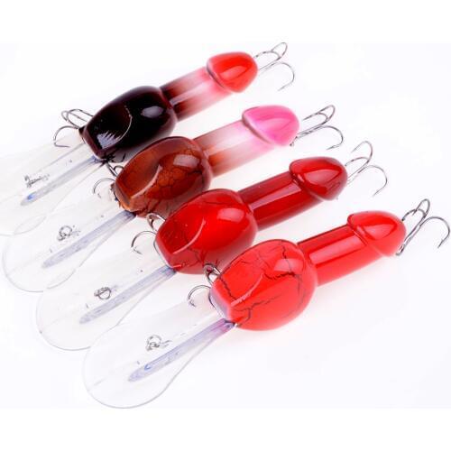 4pcs 13.5cm 27g Valentines gift Big Deep Diving Dick Rattle Minnow Crankbait Fishing Lure Hard Artificial Bait 3D Eyes