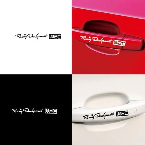 4Pcs Door Handle Sticker Easy to Use Self-adhesive Car Decor Auto Handlebar Sticker for Toyota for Skoda car accessories