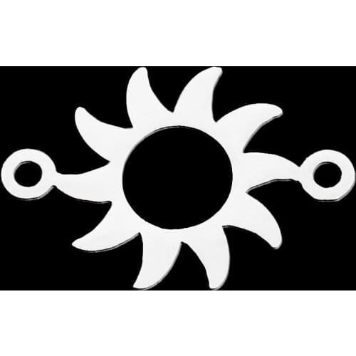 5pcs/lot 100% Stainless Steel Small Sun DIY Earring Pendant Charm Wholesale Finding Supplies Custom Charms Factory Prices