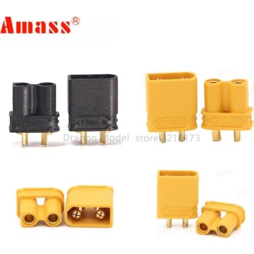 Amass XT30U Male Female Bullet Connector Plug the Upgrade XT30 For RC FPV Lipo Battery RC Quadcopter
