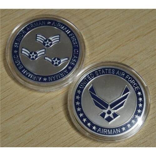 Free Shipping,The sample order U.S. Air Force Airman Challenge Coin