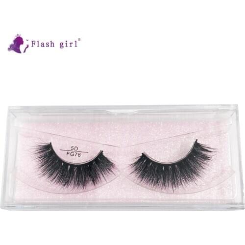Flash Girl Best Seller 5D Mink Eyelashes FG78 Natural Thick Long Fake Eye Lashes Wispy Eyelash Extension Beauty Makeup Tools