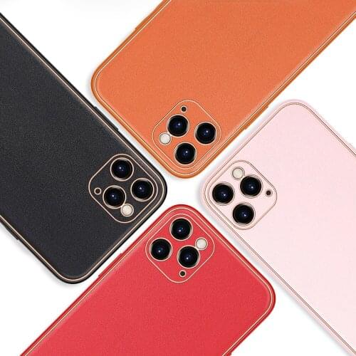 Yolo Series Phone Case For iPhone 12 Mini 12 Pro Max Luxury Back Case Protecting Case Support Wireless Charging PU+PC+TPU