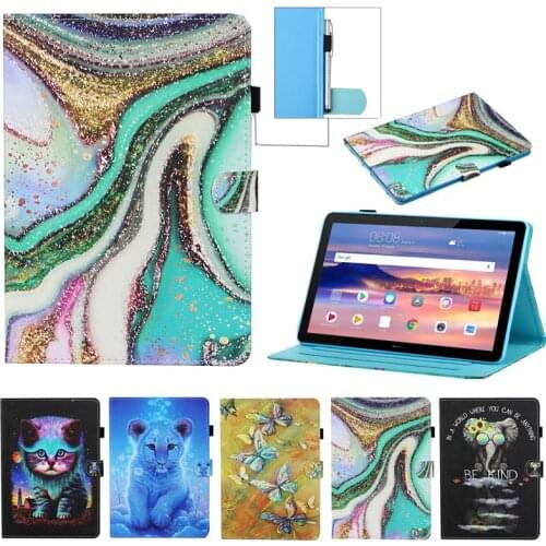 PU Leather Case For Lenovo Tab M10 Plus TB X606F X606X 10.3'' Tablet Silicone Soft Back Cover Case For Lenovo Tab M10 FHD Plus