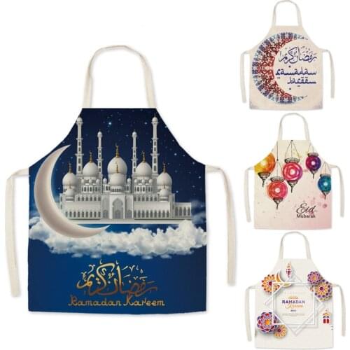 Moon starry pattern apron kitchen cooking accessories apron for kitchen aprons for women Men kitchen apron customizable apron