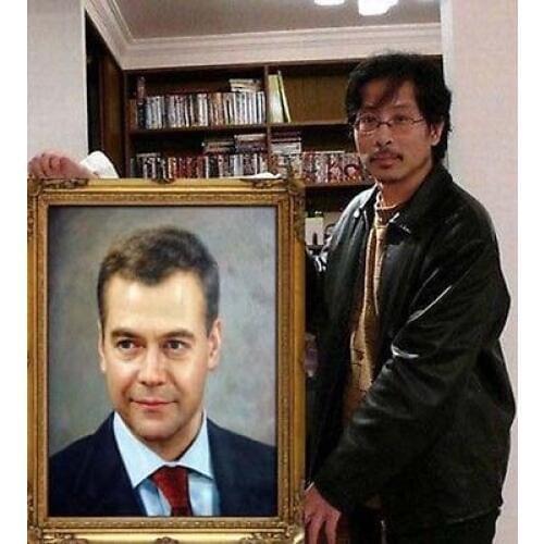 HOT SALE -ARTIST TOP ART Custom Service Photo picture Portrait OIL painting -Free shipping cos
