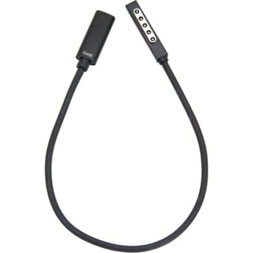 USB C Type C Female Or Male Power Supply Charger Adapter Charging Cable Cord for Microsoft Surface Pro 1/ 2/Surface RT