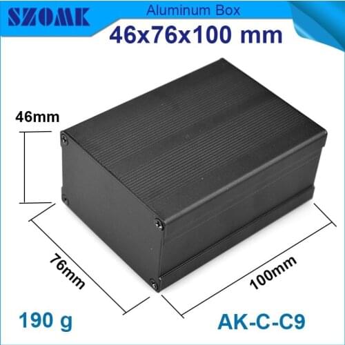 LED Supply Project Box - Aluminum Enclosure 4 pcs/lot industrial case housing in Black color ,and anodizing and powder coating