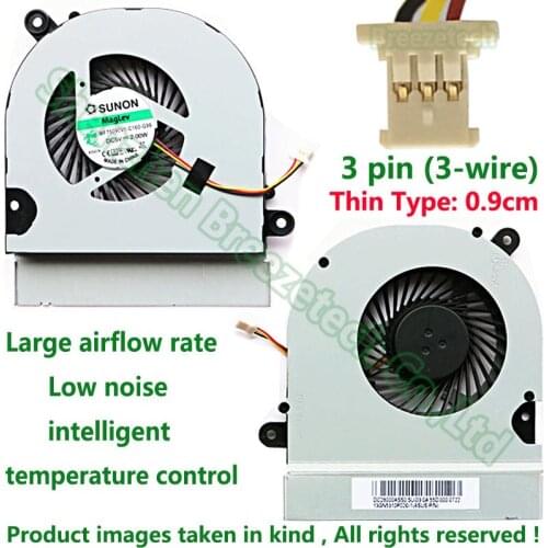 0.9CM Original New CPU Fan For ASUS A45 A45vd A45V A85C A85 A85V K45 K45VM K45VD Laptop replacement Repair Part Cooling cooler
