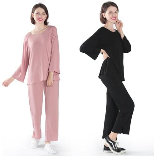 Summer Thin High Elastic Underwear Womens Sleep Lounge Pajama Sleepwear Tops Pants Sets Femme Pijamas Plus Size 3XL - 6XL