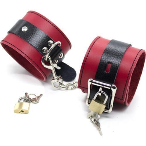 Sex Toys Genuine Leather Cuffs