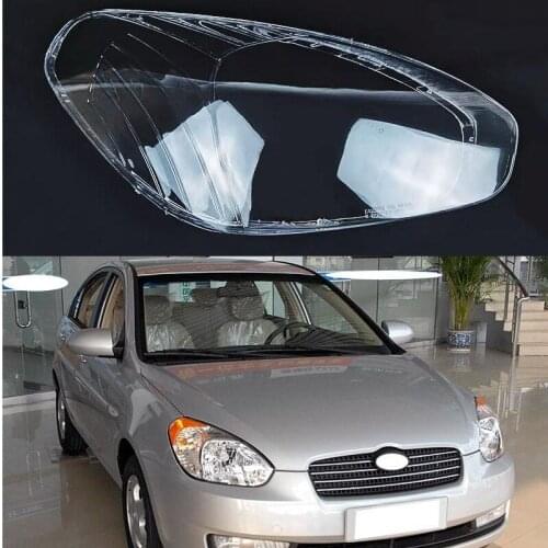 Car Headlamp Lens For Hyundai Accent 2006 2007 2008 2009 Car Headlight cover Headlamp Lens Auto Shell Cover