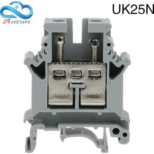 UK25N guide rail type pure copper piece voltage terminal terminal line uk-25n 25MM square terminal combination