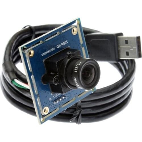 720P OEM micro mini usb 2.0 pc webcam camera module free driver with 6mm lens for linux system raspberry PI windows 10 android