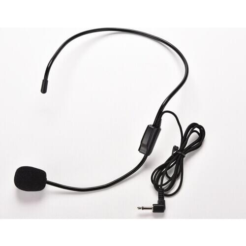 3.5mm Wired Headset Studio Conference Guide Speech Speaker Stand Microphone for Voice Amplifier Portable Mics