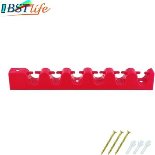 Rubber 6 Rods Rack Fishing Pole Holder Rod Holders Display Racks Fixing Rack Wall Mounted Rod Collection Rack Storage Combos