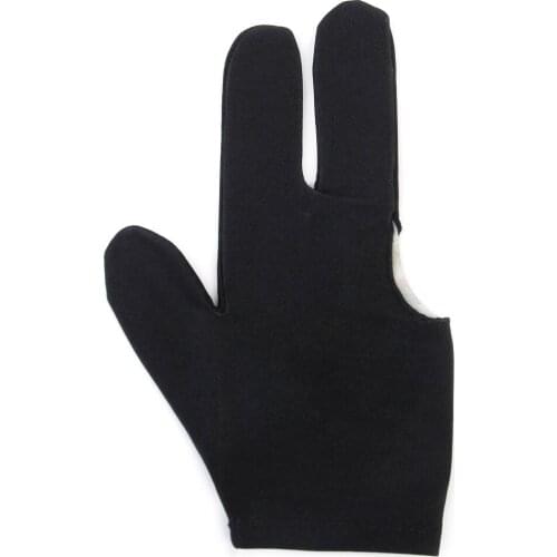 3 Finger Snooker Pool Billiard Table Cue Gloves Stretchy Nylon Fingers Protection Mitts Mittens for Sports Accessories
