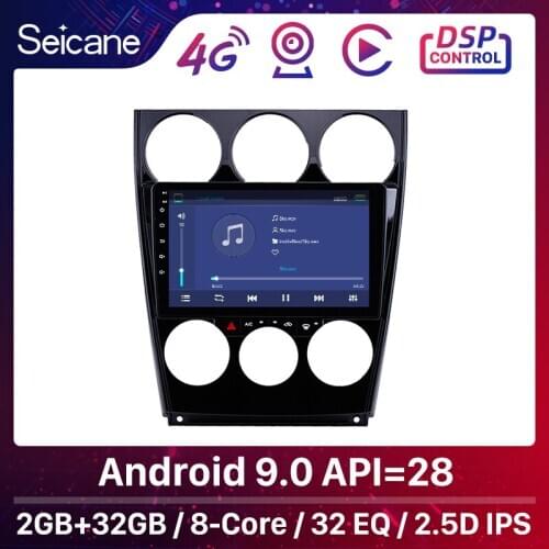 Seicane Android 8.1 9" GPS Navi Bluetooth For Old Mazda 6 2004-2013 2014 2015 Car Radio With 1080P DVR Steering Wheel Control