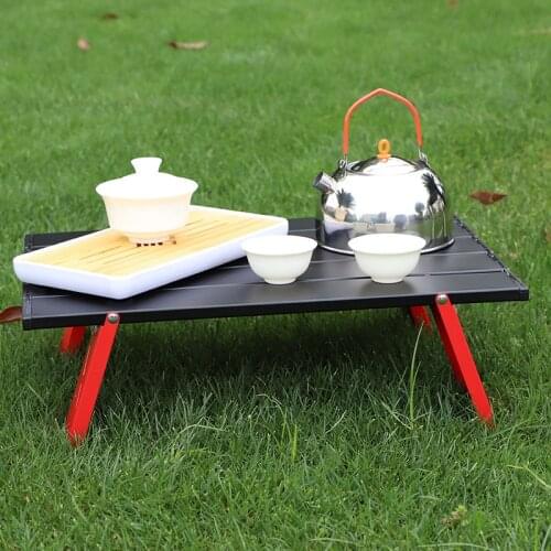 트레킹 테이블 Mini Aluminum Alloy Folding Portable Table Outdoor Camping Picnic Ultralight Collapsible Desk for BBQ Accessories