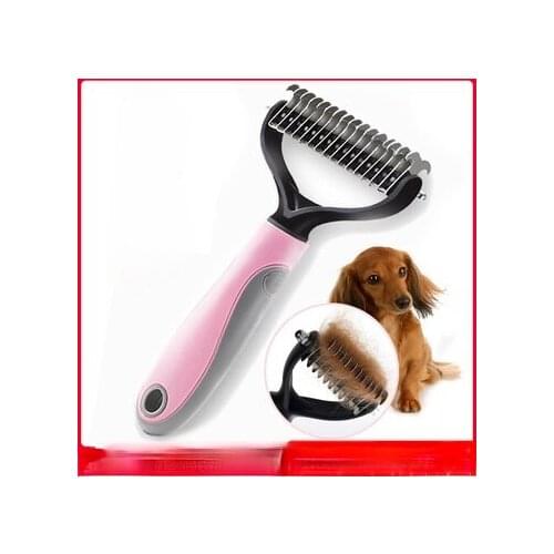 Special dog hair removal comb for pet supplies Double-sided knotting knife for large and small dogs
