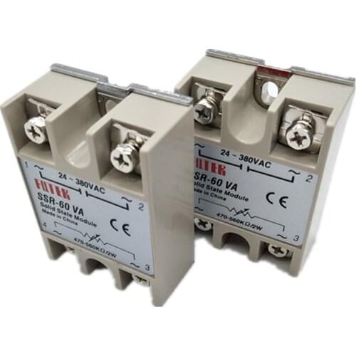 SSR-40VA 10A 25A 60A 75A 80A 100A Variable Resistor Type Single Phase Solid State Relays -2PC/lot