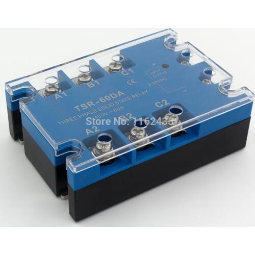 TSR-60DA three phase DC to AC 60A 90-480VAC solid state relay / SSR