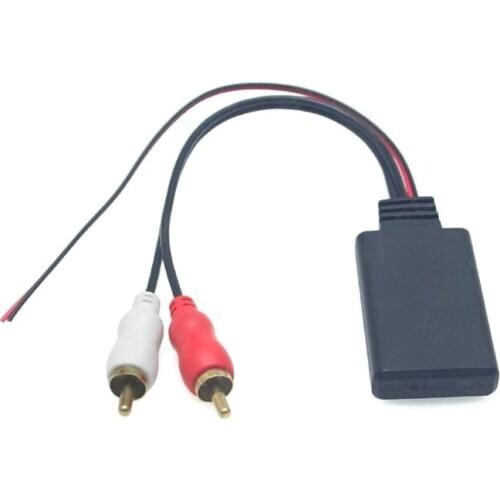 Universal 12V Car Bluetooth AUX Receiver Module 2RCA Cable Radio Adapter Stereo B36B