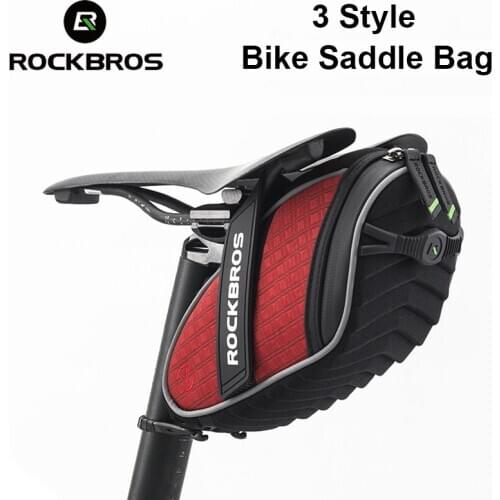 ROCKBROS Rainproof MTB Bicycle Saddle Bags Reflective Mountain Road Bike Tail Bags 4 Colors Outdoor Seat Cycling Accessories