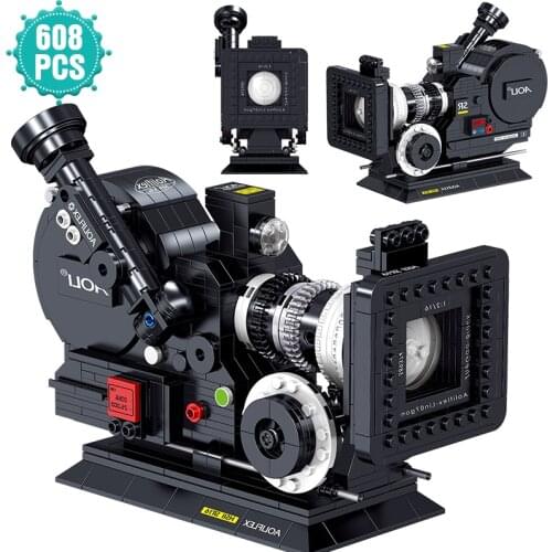 High-tech Ideas Video Camera Building Blocks Retro Camera Bricks Educational DIY Set Toys Birthday Gift For Children