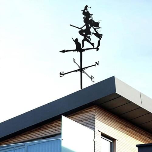Weathervane 34" Witch Professional Measuring Tools Patio Yard Decoration for your Home, Garage, Cupola, Barn or Gazebo