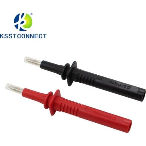 1pair Safety test probe with 4mm socket connection
