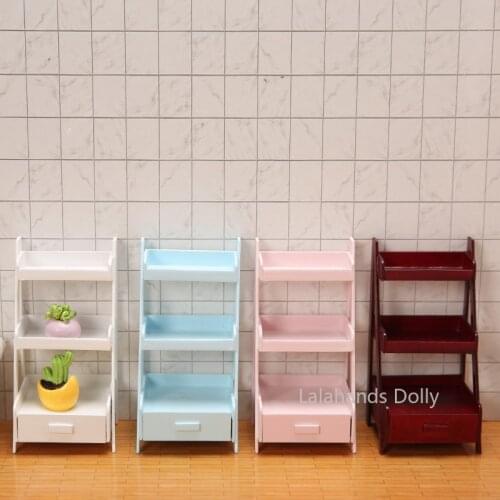 1:12 Dollhouse Mini Three-layer Drawer Shelving Furniture Model for The Dollhouse Furniture Decoration