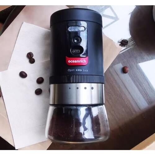 Wonderlife New design 1 pc Electric portable coffee mill usb charge auto coffee grinder one button outdoor design coffee grinder