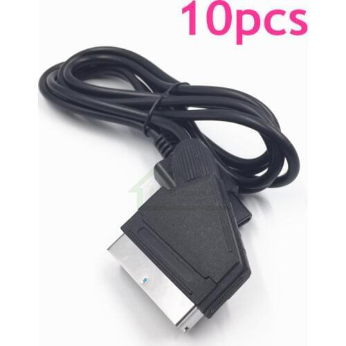 10pcs RGB SCART Cable Video AV Cable Cord Cable Lead replacement for NGC Gamecube for SFC N64 SNES