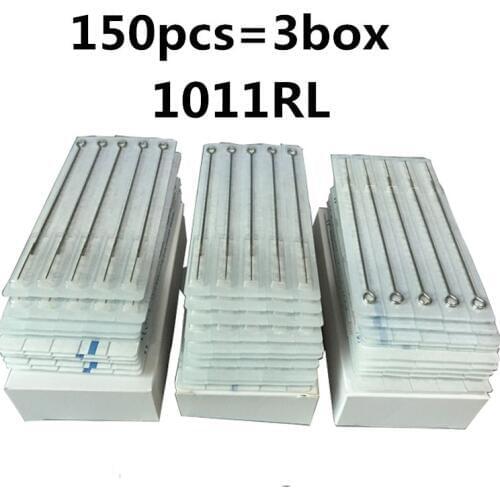 150pcs/Lot Professional Tattoo Needles 11RL Disposable Assorted Sterile 11 Round Liner Needles For Tattoo Body Art Free Shipping