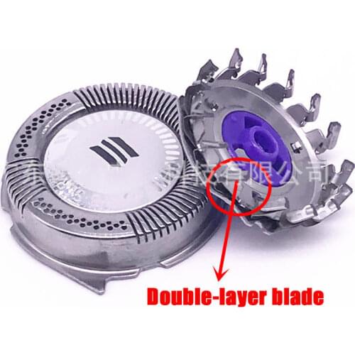 3pcs Replacement Shaver Head Blades Cutters For Philips Electric Razor HQ8 AT798 PT720 HQ6070 Double-layer blade knife