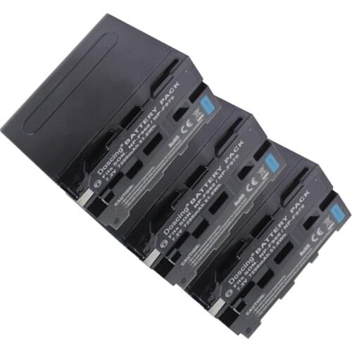 3Pcs 7.2V 7200mAh NP-F960 NP-F970 NP F970 NP F960 Replacement Camcorder batteries(4 Pack) for Sony NP-F550 F770 F750 F960 F970