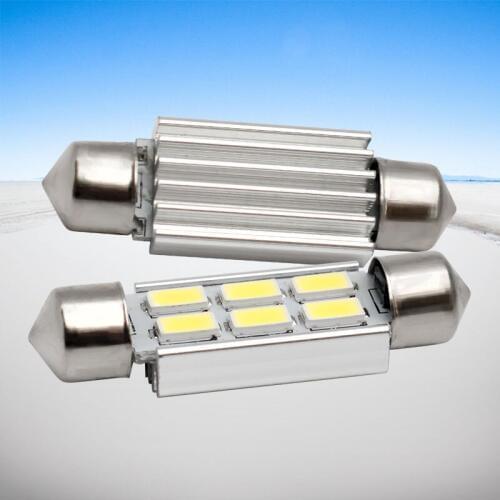 4pcs 39mm C5W C10W SV8.5 6 SMD 5630 5730 LED CANBUS Error Free Car License Plate light AUTO Reading BULB Festoon Lamp door light