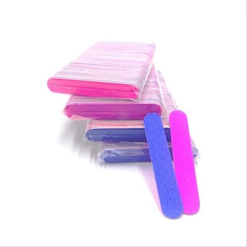 Free Shipping 500PCS Mini Nail Files Wood Files Manicure and Pedicure Trimming Tips Nail Sticker