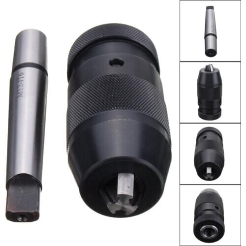 Keyless Drill Chuck B10 B12 B16 B18 B22 With MT2 Morse Tapper Shank CNC Drilling Machine Drill Chuck