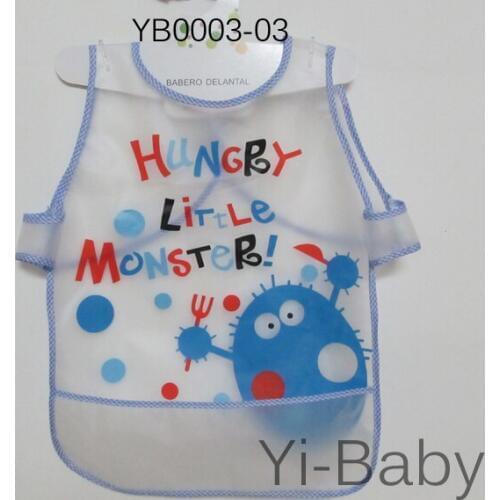 Free Shipping YB0003-03 Baby bib Baby Waterproof bib Infant saliva towels Painting clothes 12Pieces/Set
