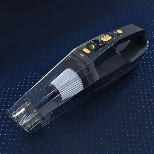RACEFAS Handheld Wireless Car Vacuum Cleaner 4500Pa Strong Power Portable Vacuum Cleaner Car LED Lights Aspirador Coche