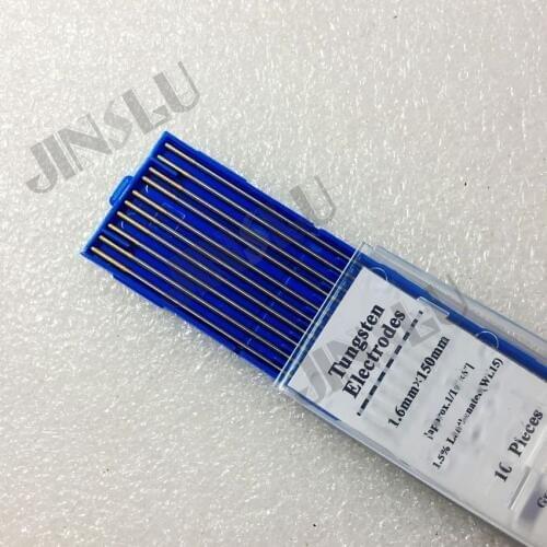 1.5% gold tip WL15 Lanthanated tungstern electrode 1.6mm tig rod tig tungsten welding electrodes