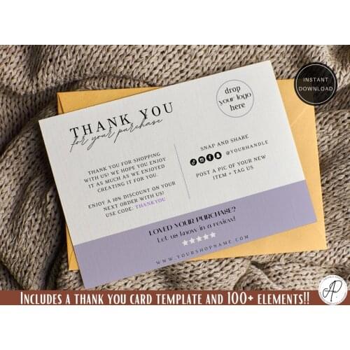 Purple thank you business cards,thank you cards business template,editable &printable thank you cards,thank you for your