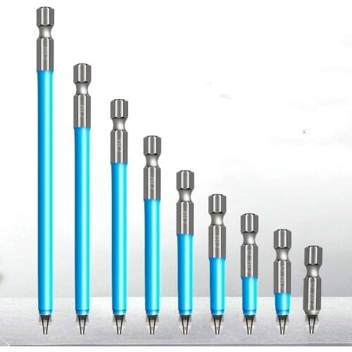 Cross non-slip drill bits batch Head PH2 Screwdriver Set S2 Strong Magnetic Wind Batch Head Screwdriver Head Bits Suit 25-150mm